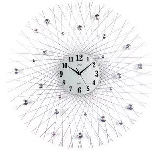 JVD Zegar ścienny z kryształkami średnica 80 cm Zegar ścienny z kryształkami średnica 80 cm - Zegary - miniaturka - grafika 1