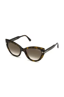 Okulary przeciwsłoneczne - Tom Ford okulary przeciwsłoneczne damskie kolor brązowy - grafika 1