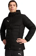 Kurtki męskie - Kurtka męska Puma Team Additions Hooded Padded czarna 659795 03 L - miniaturka - grafika 1