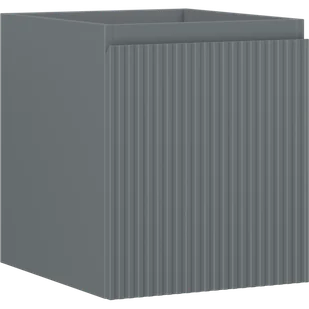 Mexen Rivel szafka łazienkowa podumywalkowa 40 cm, 1 szuflada, ryflowana , szara mat - 91A20-04047-1-BF66 - Szafki łazienkowe - miniaturka - grafika 1