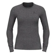 Pozostała odzież narciarska - Odlo Active Warm Plus Top Crew Neck L/S Women, szary L 2021 Koszulki bazowe termiczne i narciarskie 159101-10183-L - miniaturka - grafika 1