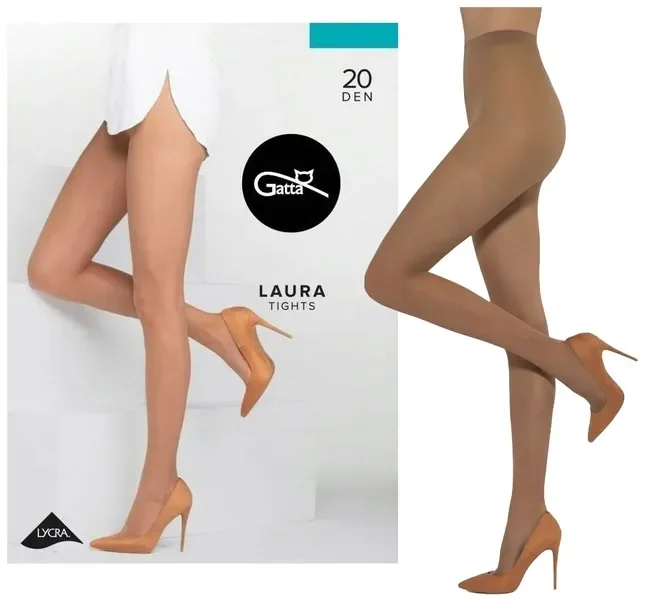 Rajstopy Gatta Laura 20 Den Inka Brązowe 4-l