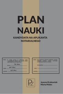Plan nauki kandydata na aplikanta notarialnego - Prawo Plan nauki kandydata na aplikanta notarialnego - Prawo - miniaturka - grafika 2