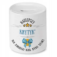 Skarbonki - Skarbonka Dla Krytyka na Urodziny na Prezent z Nadrukiem ze Zdjęciem + Opakowanie na prezent (wzór 04) - miniaturka - grafika 1