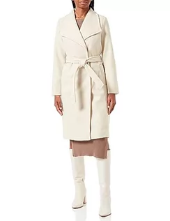 Płaszcze damskie - VERO MODA Vmpaula Fie Long Coat Noos płaszcz Kobiety, Oatmeal, M - grafika 1