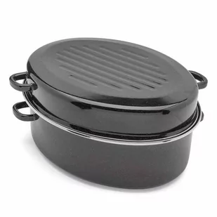 Tadar BRYTFANNA OWALNA Z OKUCIEM I GRILLEM 6,5 L CZARNA STAL WĘGLOWA INDUKCJA 5903313412087 - Brytfanny Tadar BRYTFANNA OWALNA Z OKUCIEM I GRILLEM 6,5 L CZARNA STAL WĘGLOWA INDUKCJA 5903313412087 - Brytfanny - miniaturka - grafika 1