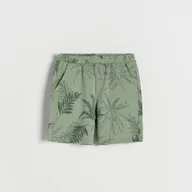 Spodenki dla niemowląt - Reserved - Dzianinowe szorty - Zielony - miniaturka - grafika 1