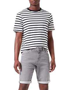 TOM TAILOR Męskie bermudy jeans szorty 1033315, 10212 - Clean Light Stone Grey Denim, 28 - Spodenki damskie - miniaturka - grafika 1