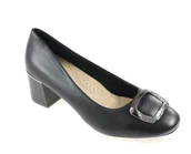 Półbuty damskie - Półbuty damskie 2808-1 czarny - miniaturka - grafika 1