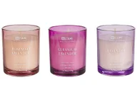 Świece - 3 świece zapachowe sojowe lawenda/ rozmaryn z lawendą/ geranium z lawendą SHEER JOY - miniaturka - grafika 1