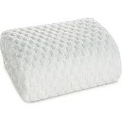 Koce i narzuty dla dzieci - ﻿Koc FLANO z efektem 3D biały 150x200 miękki kocyk - miniaturka - grafika 1