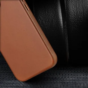 Dux Ducis Naples etui iPhone 14 Plus magnetyczny skórzany pokrowiec MagSafe brązowe - Etui i futerały do telefonów - miniaturka - grafika 3