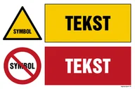Systemy ekspozycyjne i znaki informacyjne - ZNAK NA ZAMÓWIENIE WZÓR E-009, FS - FOLIA SAMOPRZYLEPNA FOTOLUMINESCENCYJNA; (150X100MM) - miniaturka - grafika 1