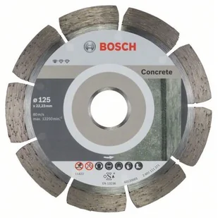 Bosch Diamentowa tarcza tnąca Standard do betonu 125 x 22 23 x 1 6 x 10 mm 2608603240 Średnica 125 mm Średnica wewnętrzna 22.23 mm 10 szt - Tarcze do pił - miniaturka - grafika 1