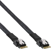 Kable komputerowe i do monitorów - InLine InLine® Slim SAS Kabel, SFF-8654 zu SFF-8654, 24Gb/s, 0,5m - miniaturka - grafika 1