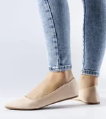 Baleriny - Beżowe balerinki ze szpiczastym noskiem Riv-38 - miniaturka - grafika 1