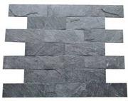 Elewacje - Kamień elewacyjny-dekoracyjny kwarcytowy Silver Grey Brick 10x30 - miniaturka - grafika 1