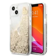 Etui i futerały do telefonów - Guess Liquid Glitter Charms - Etui iPhone 13 mini złoty GUHCP13SGLHFLGO - miniaturka - grafika 1