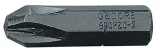 Gedore Bit z końcówką krzyżową PZ 2 Gedore 6552870 stal specjalna Chromowo-wanadowa Oksydowany 25 mm C 6.3 10 szt - Akcesoria do elektronarzędzi - miniaturka - grafika 1