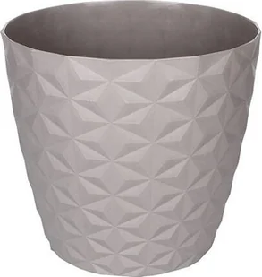 Crystal matt doniczka z recyklingu 30 cm,kamienny szary - Donice - miniaturka - grafika 1