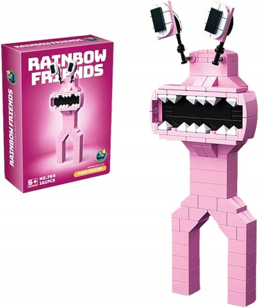 KLOCKI RAINBOW FRIENDS 161 ELEMENTÓW RÓŻOWY FIGURKA ROBLOX