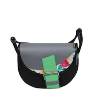 Torebki damskie - Torebka damska skórzana, Kolorowa torebka ze skóry naturalnej, Torebka listonoszka na ramię i crossbody, handmade, czarna, popielata, zielona - miniaturka - grafika 1