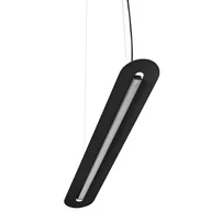 Lampy sufitowe - Metalowa wisząca lampa Senkei SNB622P2 LED 24W 3000K belka czarna - miniaturka - grafika 1