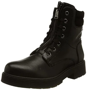 Tom Tailor Damskie sztyblety 4293509, czarne, 38 UE - Botki damskie - miniaturka - grafika 1