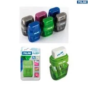 Temperówki - Milan temperówko-gumka, mix kolorów - miniaturka - grafika 1