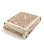 Koce i narzuty dla dzieci - La Millou Ciepły Koc Velvet BANDANA MOCCA XL - miniaturka - grafika 1