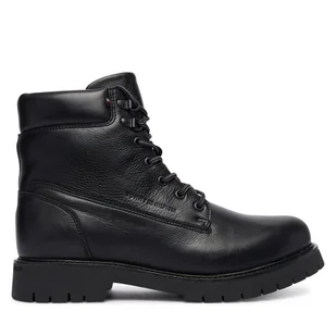 Trapery Tommy Hilfiger Flex Th Outdoor Rs FM0FM05600 Czarny - Botki męskie - miniaturka - grafika 1