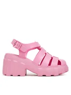 Sandały damskie - Melissa Sandały Melissa Megan Ad M 33835 Różowy - miniaturka - grafika 1