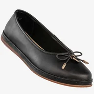 Baleriny - Baleriny Damskie Skórzane Buty Eleganckie Filippo Czarne DP6856/25BK Czarny 38 - miniaturka - grafika 1