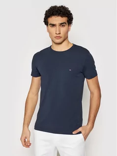 Koszulki męskie - Tommy Hilfiger T-Shirt 867896625 Granatowy Slim Fit - grafika 1