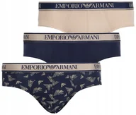 Majtki męskie - EMPORIO ARMANI UNDERWEAR ORYGINALNE SLIPY MĘSKIE 3-PACK BOX L - miniaturka - grafika 1