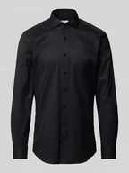 Koszule męskie - Koszula biznesowa o kroju slim fit z diagonalu - miniaturka - grafika 1