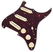 Części gitarowe, konserwacja gitary - Fender Pickguard Strat Tex-Mex - S/S/S - skorupa żółwia 0992343500 - miniaturka - grafika 1