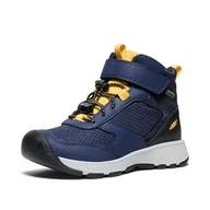 Buty dla chłopców - KEEN Skua Mid Waterproof Buty trekkingowe, Naval Academy/Yolk Yolk Yellow, 29 EU, Naval Academy Yolk Yellow, 29 EU - miniaturka - grafika 1