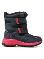 Buty dla dziewczynek - Kappa Śniegowce 260903K Granatowy - miniaturka - grafika 1