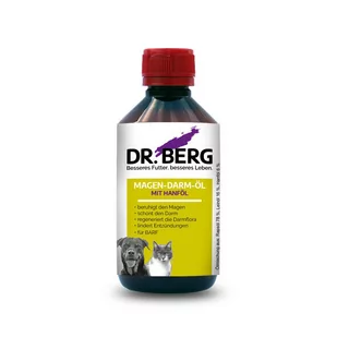 Dr BERG DR.BERG Żołądek i jelita z olejem konopnym (250 ml) - Suplementy i witaminy dla psów - miniaturka - grafika 1