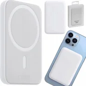 Powerbanki - Powerbank . ECOBOX POWER BANK 10000MAH BIAŁY MAGSAFE BEZPRZEWODOWY - miniaturka - grafika 1