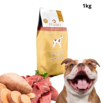 PERRO Karma sucha dla psa Cielęcina z batatami średnie duże rasy 1KG