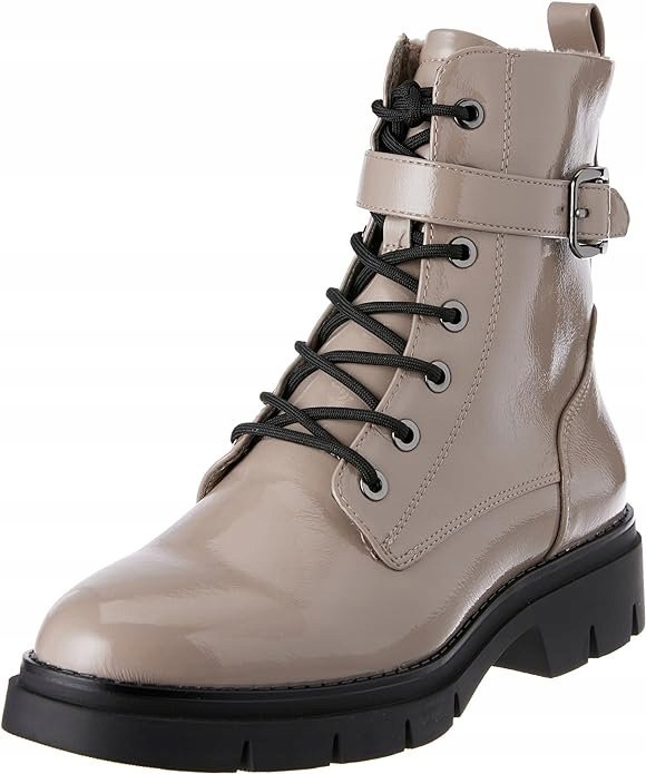 TAMARIS DAMSKIE BOTKI BEŻOWE Z ZAPIĘCIAMI 39 6AA