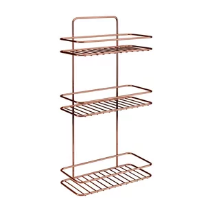 2-poziomowa półka łazienkowa Metaltex Copper - Półki łazienkowe - miniaturka - grafika 1
