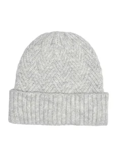 ONLY Czapka w kolorze jasnoszarym - Czapki damskie - miniaturka - grafika 1