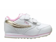 Buty dla dziewczynek - Buty dziecięce Fila 101108000I ORBIT VELCRO INF Białe - miniaturka - grafika 1