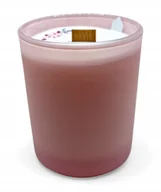 Świece - Świeca Sojowa Ręcznie wykonana różowy mat Handmade 230 ml Kawa - miniaturka - grafika 1