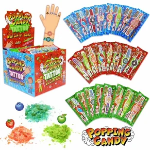 ORANŻADKA Z TATUAŻEM - POPPING CANDY TATTOO WATCH+RING - Cukierki - miniaturka - grafika 1