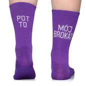 Skarpetki męskie - Pot to mój brokat - termoaktywne skarpety rowerowe, Todo Cycling Pro, profesjonalne skarpetki kolarskie, 39-42 - miniaturka - grafika 1