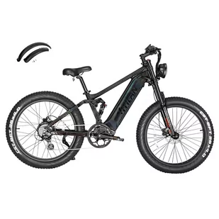 Elektryczny rower górski Vitilan T7, grube opony CST 26*4,0 cali, silnik Bafang 750W, bateria 48V 20Ah - kolor mieszany - Rowery elektryczne - miniaturka - grafika 2